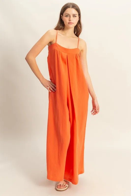 HYFVE Double Gauze Super Flowy Cami Jumpsuit - LuminaHYFVE Double Gauze Super Flowy Cami Jumpsuit