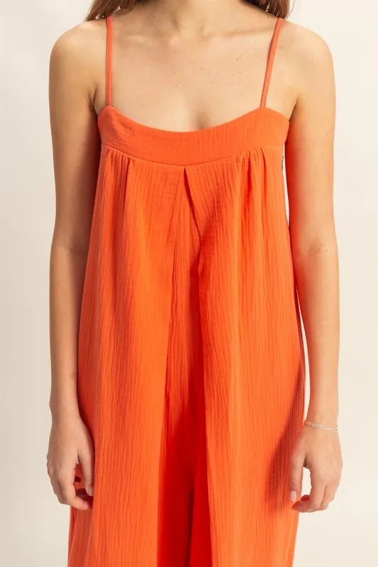 HYFVE Double Gauze Super Flowy Cami Jumpsuit - LuminaHYFVE Double Gauze Super Flowy Cami Jumpsuit