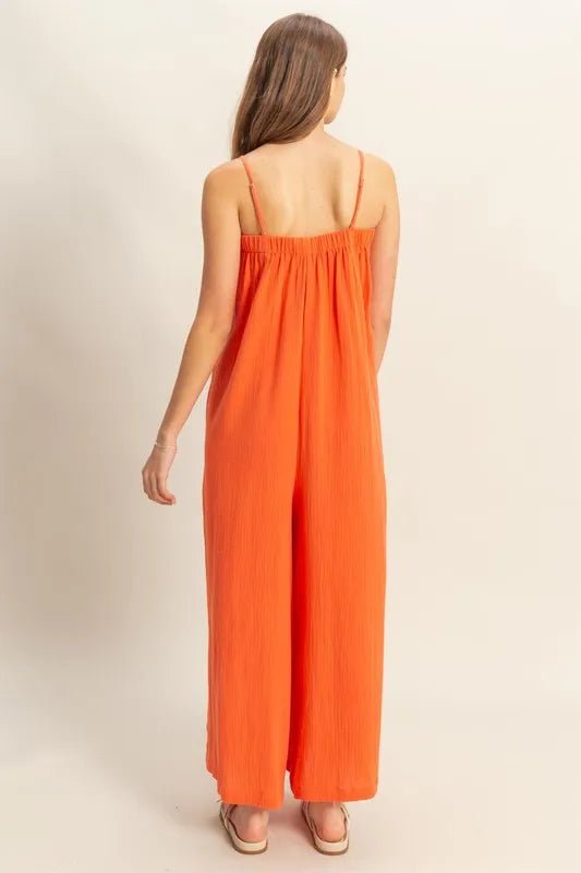 HYFVE Double Gauze Super Flowy Cami Jumpsuit - LuminaHYFVE Double Gauze Super Flowy Cami Jumpsuit