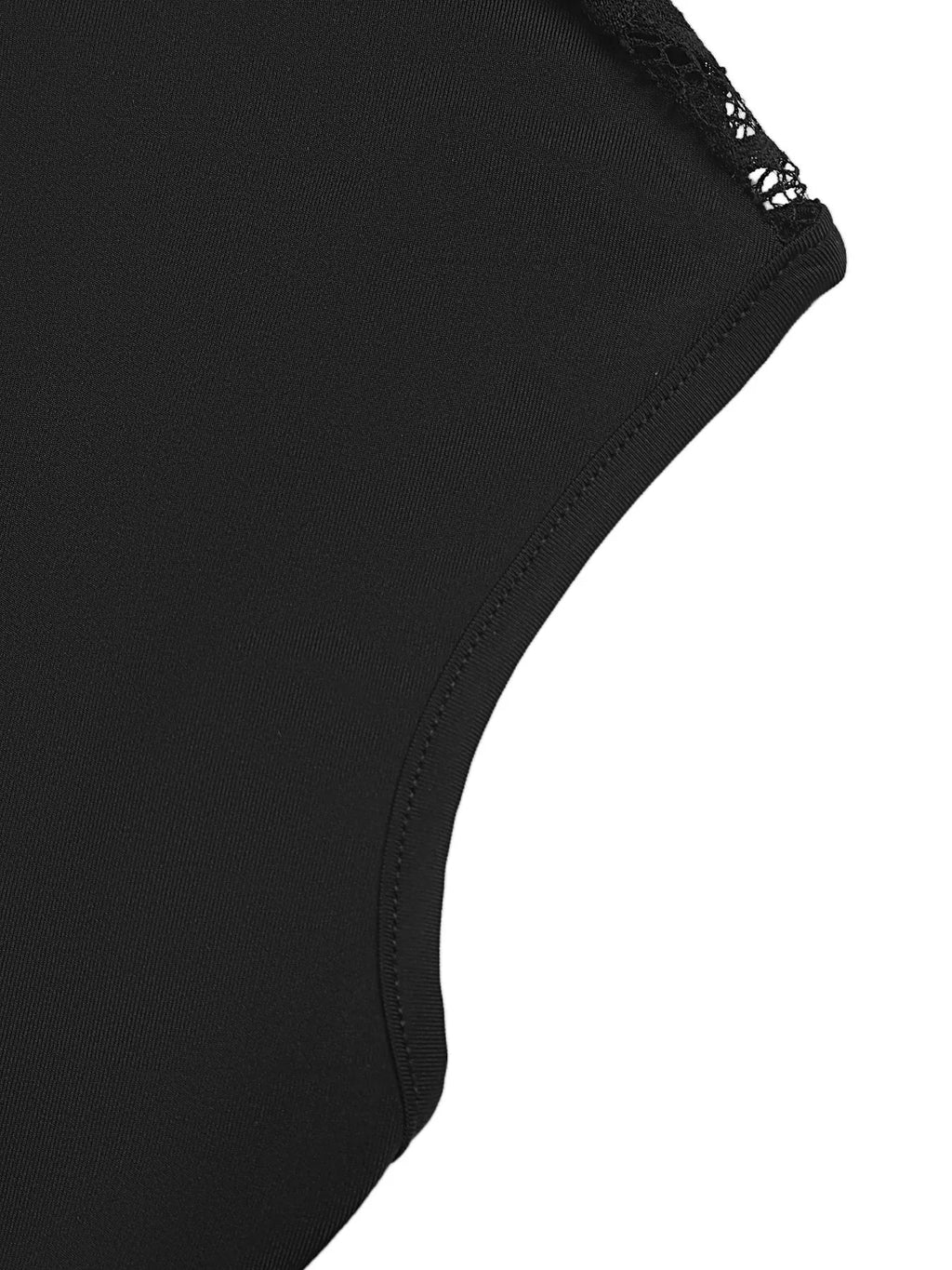 Lace Detail Cap-Sleeve T-Shirt - LuminaLace Detail Cap-Sleeve T-Shirt